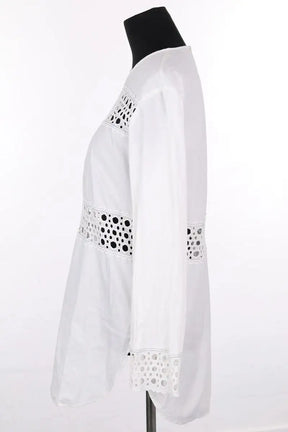 Blouse Sandro Blanc en Coton
