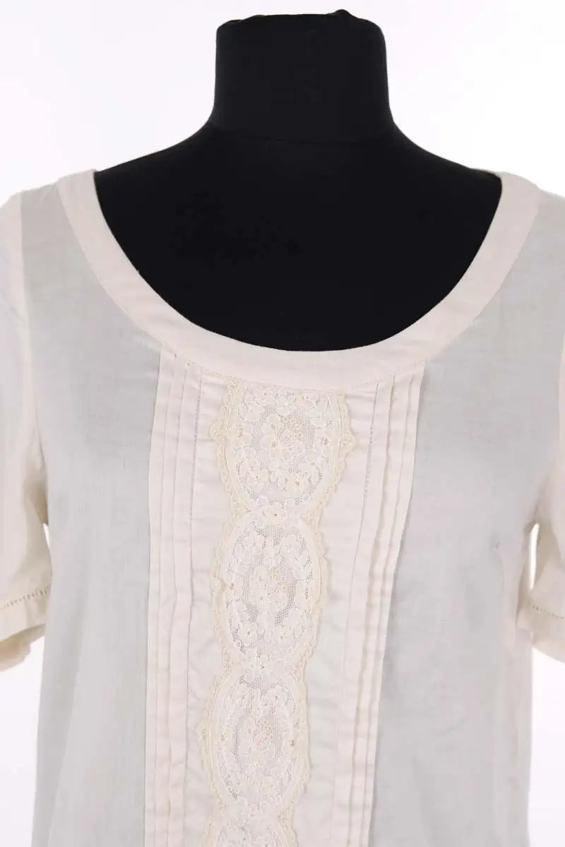 Blouse Sandro Blanc en Coton