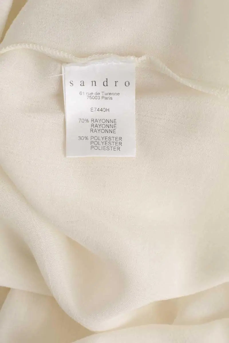 Blouse Sandro Blanc en Polyester