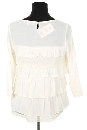Blouse Sandro Blanc en Polyester
