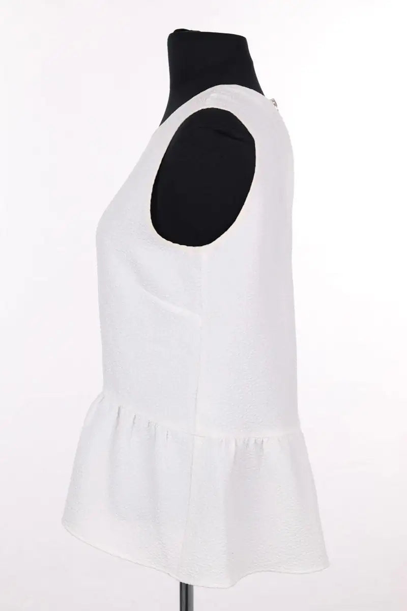 Blouse Sandro Blanc en Synthétique