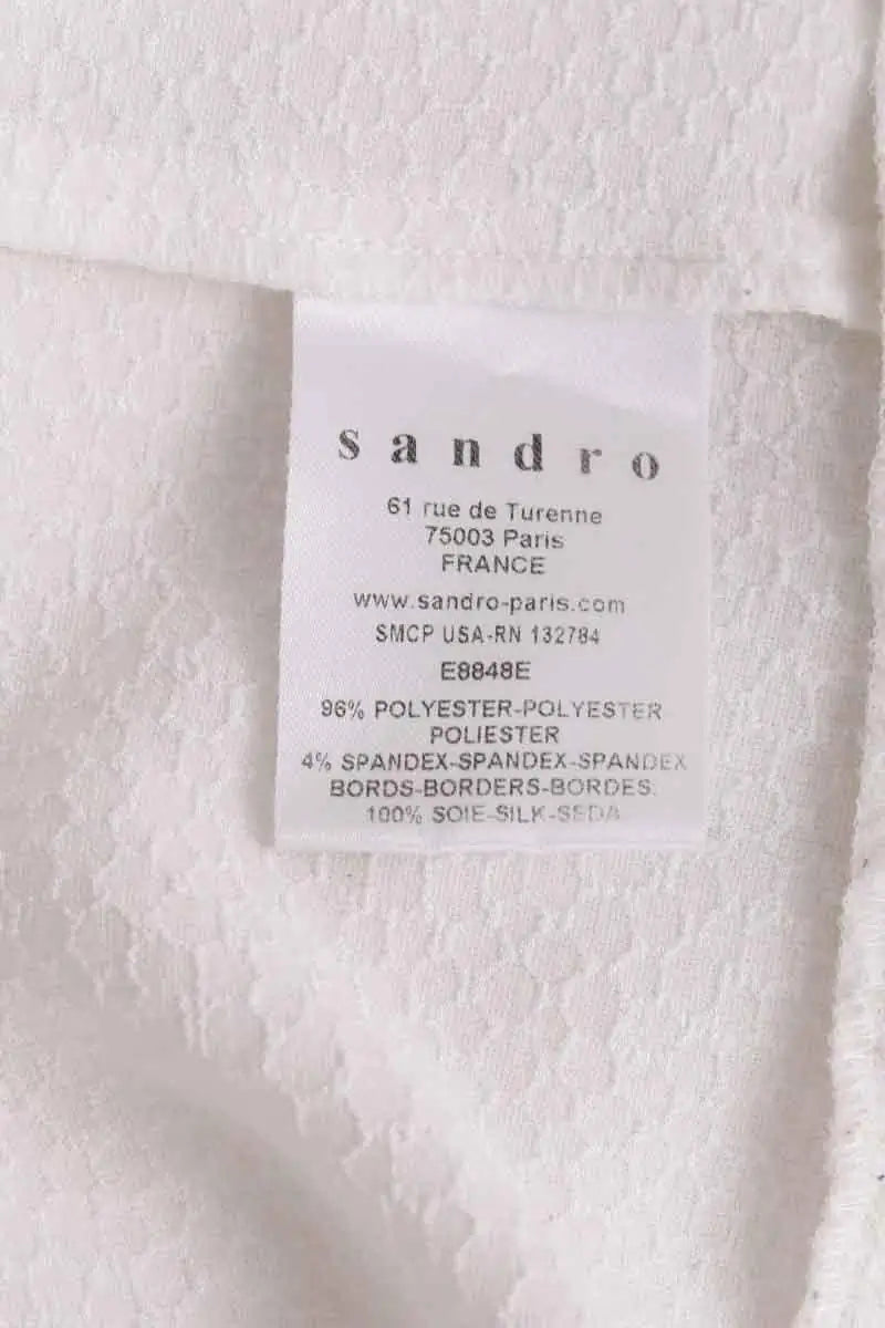 Blouse Sandro Blanc en Synthétique