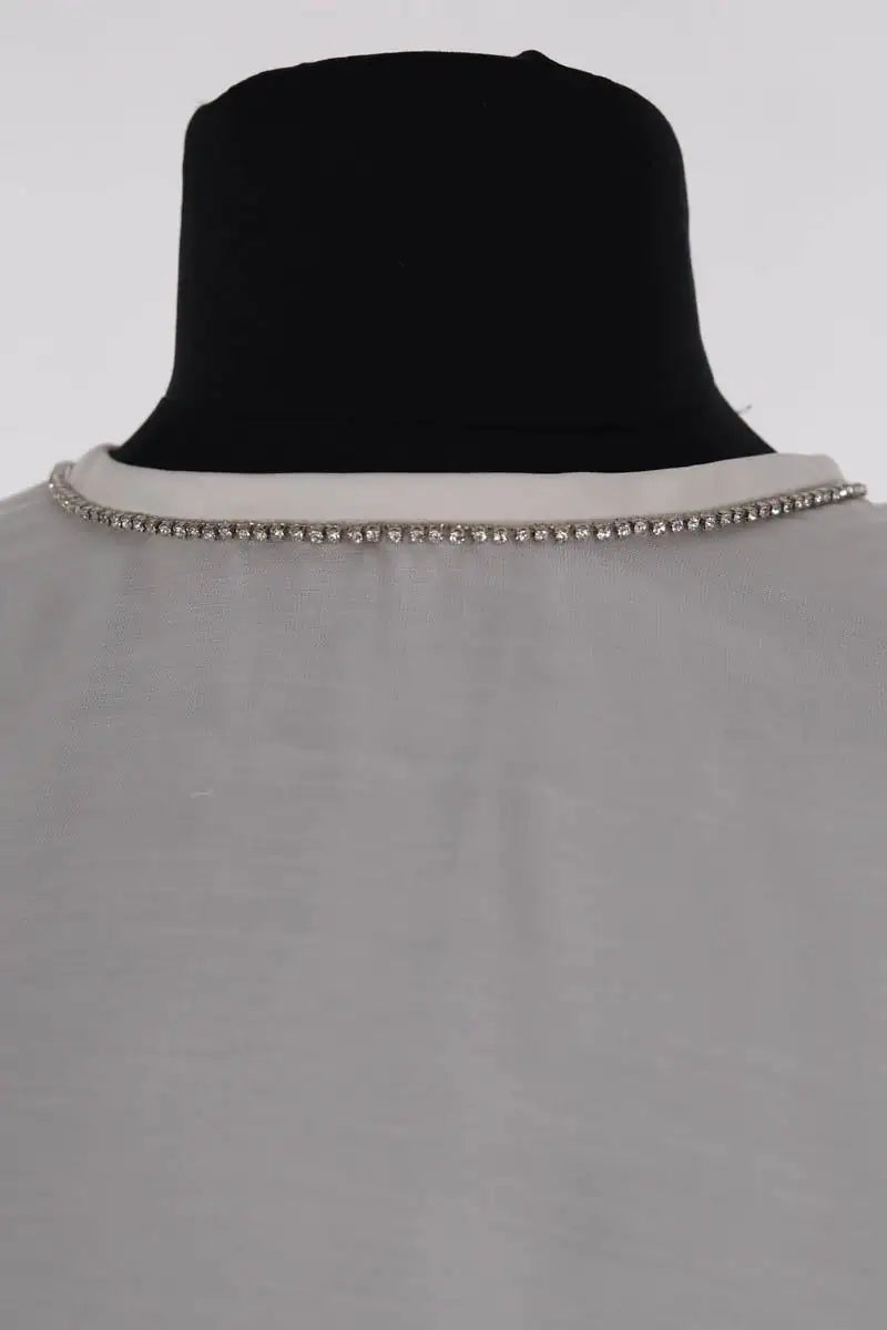Blouse Sandro Blanc en Viscose