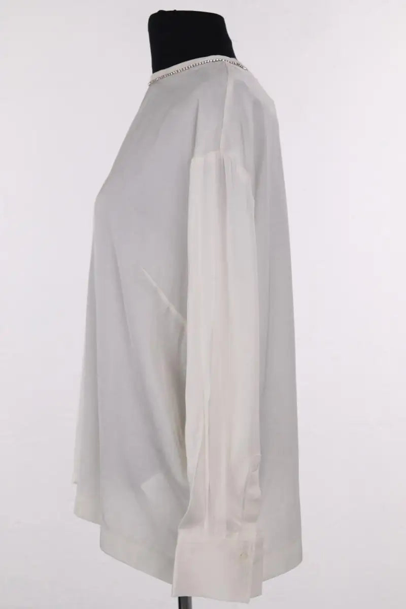 Blouse Sandro Blanc en Viscose