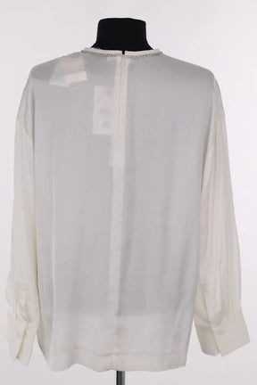Blouse Sandro Blanc en Viscose
