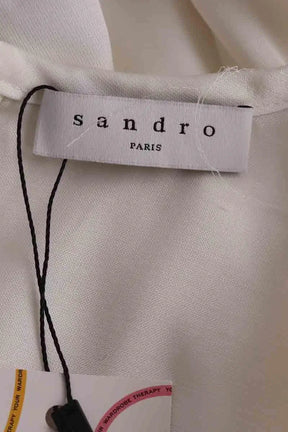 Blouse Sandro Blanc en Viscose