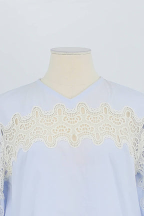 Blouse Sandro Bleu en Coton