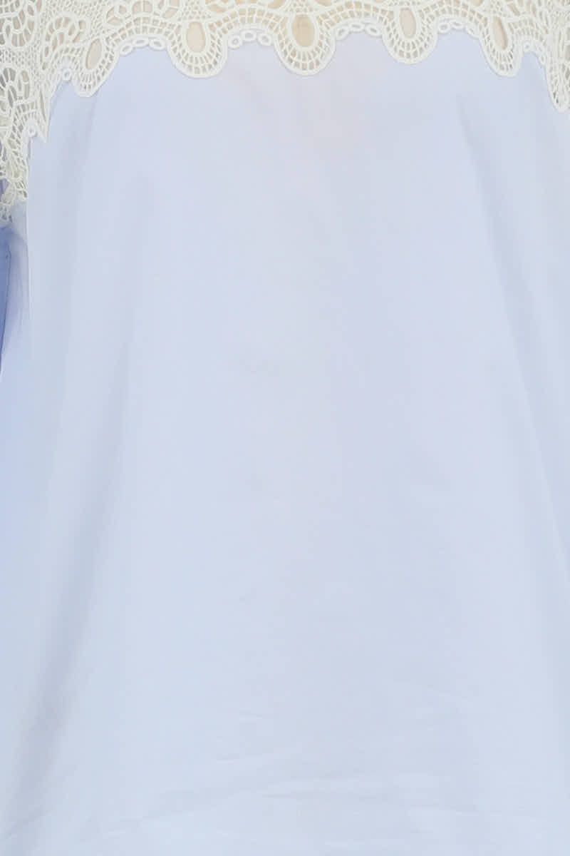 Blouse Sandro Bleu en Coton