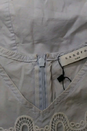 Blouse Sandro Bleu en Coton