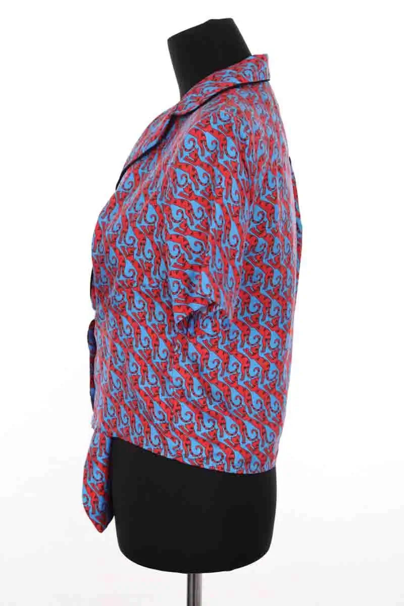 Blouse Sandro Bleu en Soie