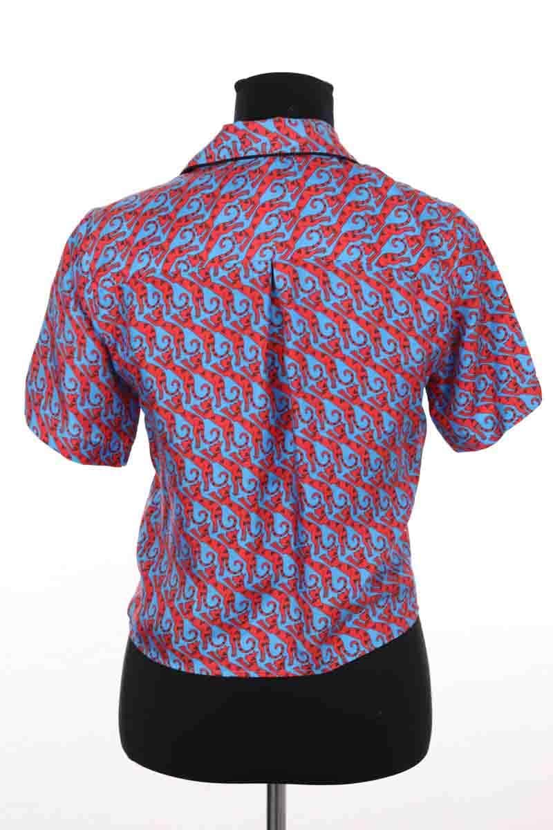 Blouse Sandro Bleu en Soie