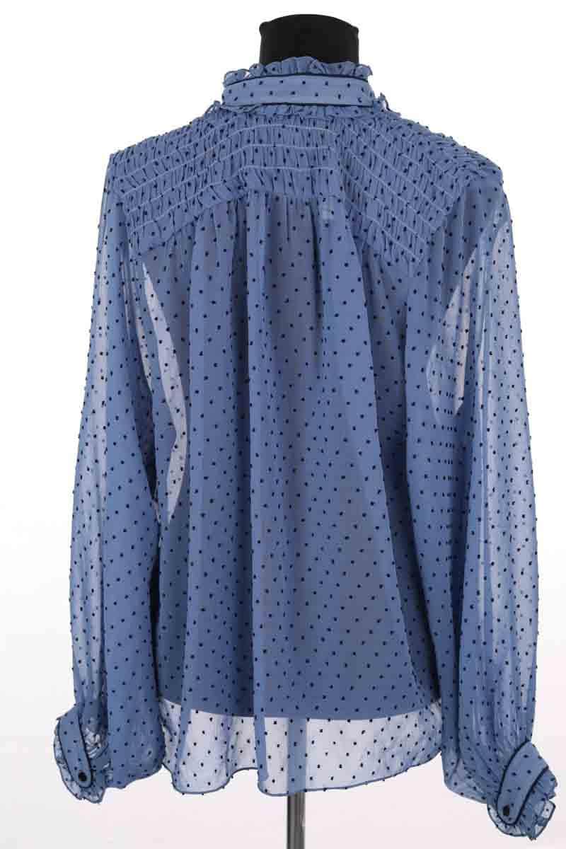 Blouse Sandro Bleu en Synthétique