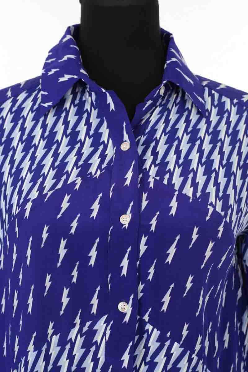 Blouse Sandro Marine en Viscose