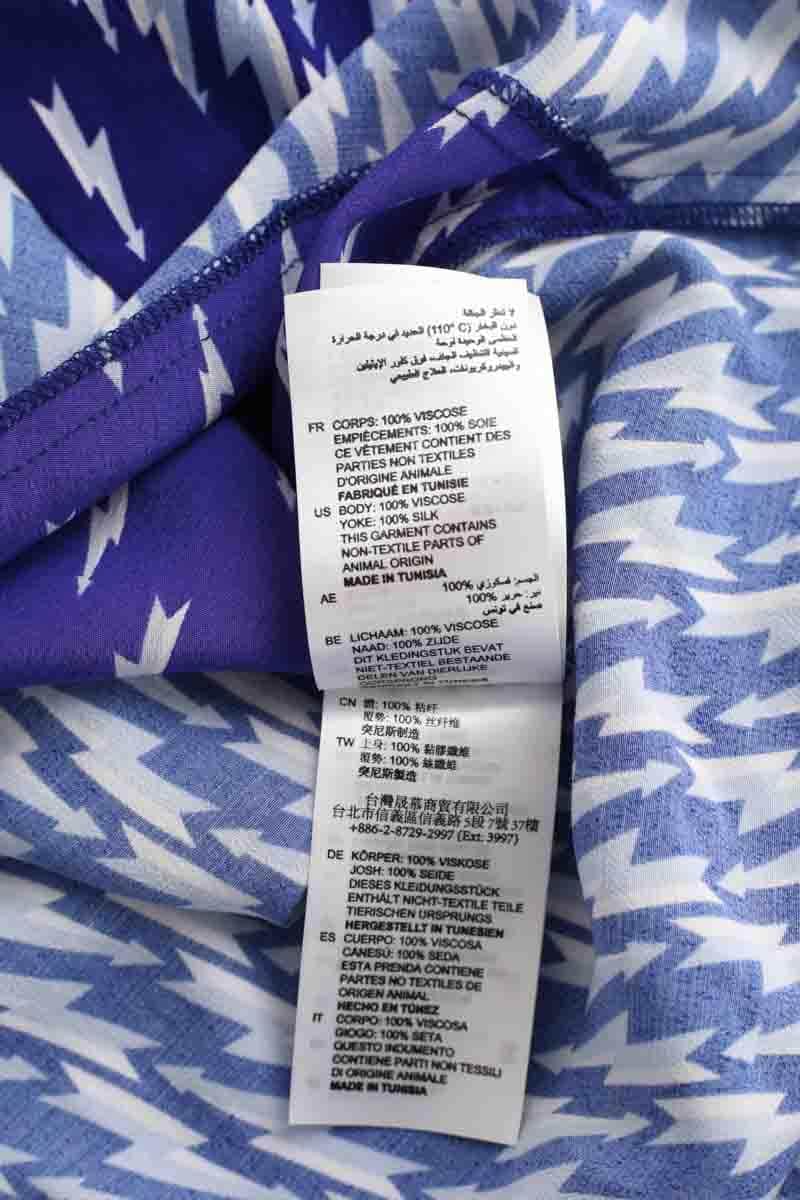 Blouse Sandro Marine en Viscose