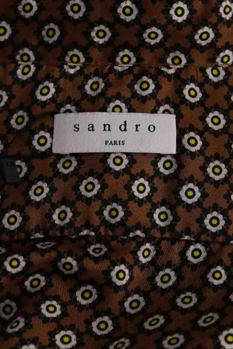 Blouse Sandro Marron en Synthétique