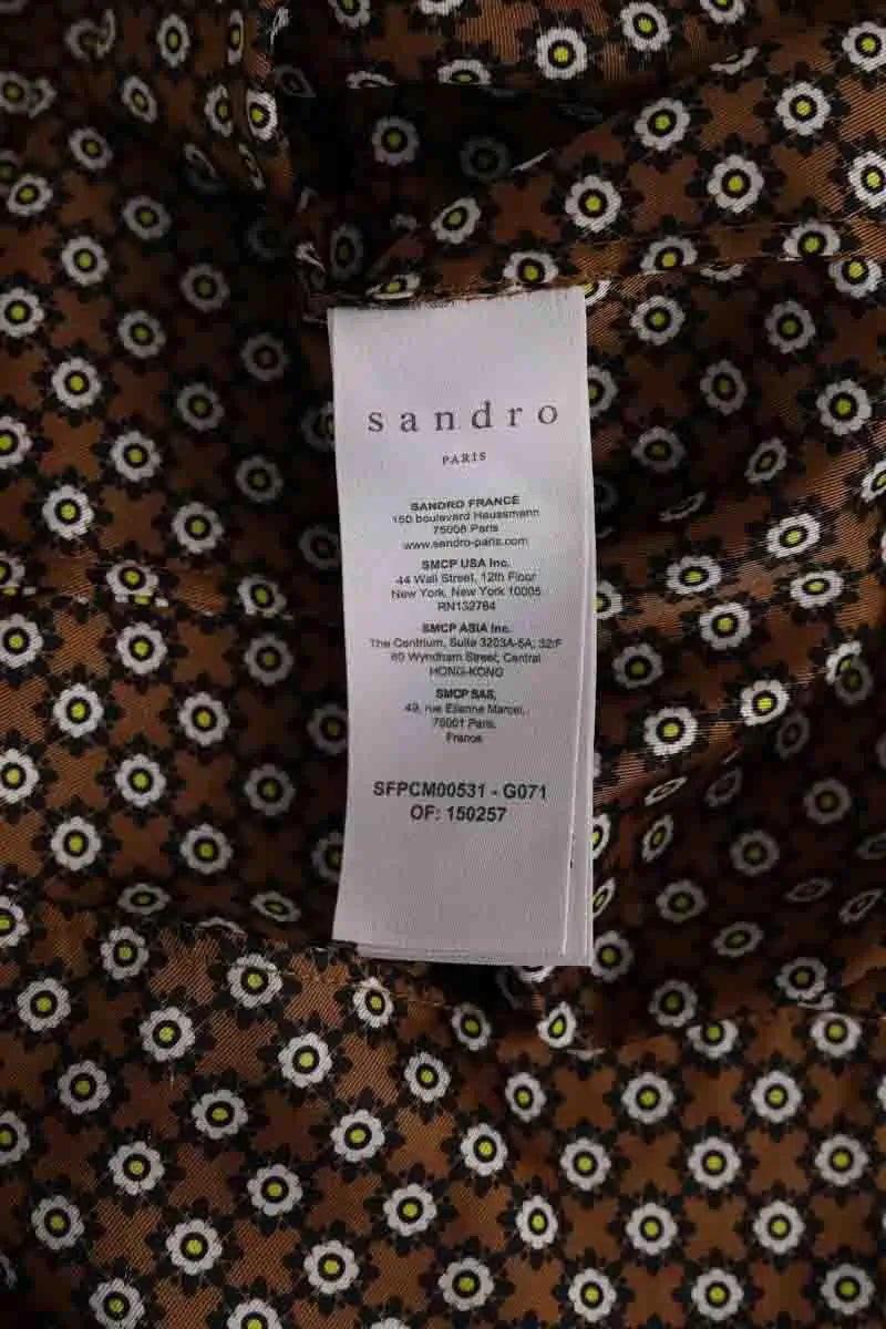 Blouse Sandro Marron en Synthétique
