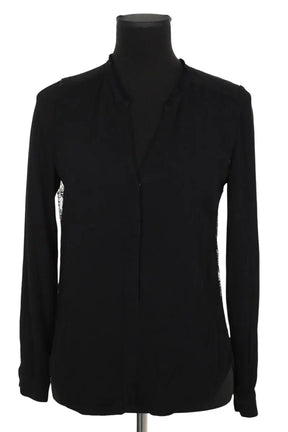 Blouse Sandro Noir en Polyester, taille S - Seconde Main