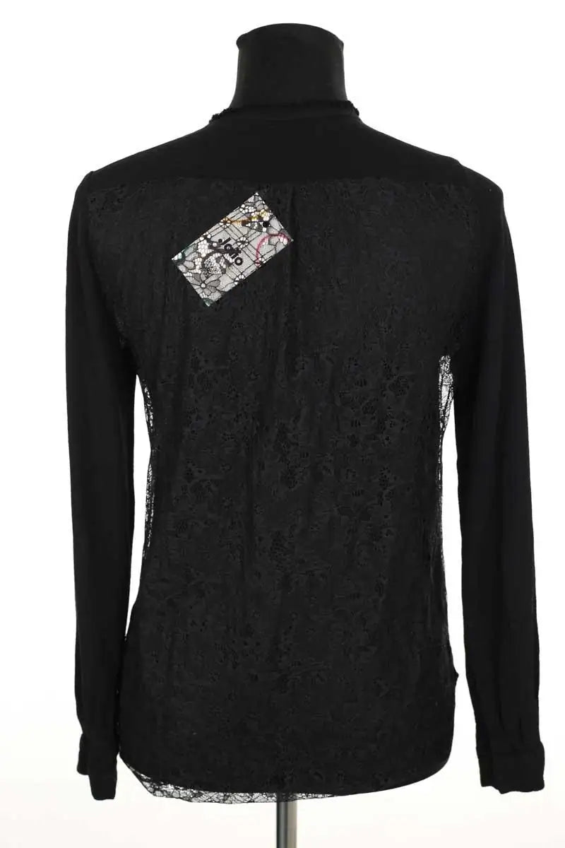 Blouse Sandro Noir en Polyester
