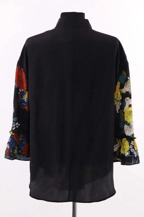 Blouse Sandro Noir en Soie