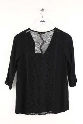 Blouse Sandro Noir en Soie