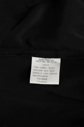 Blouse Sandro Noir en Soie
