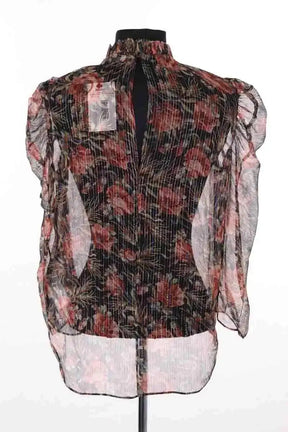 Blouse Sandro Noir en Soie