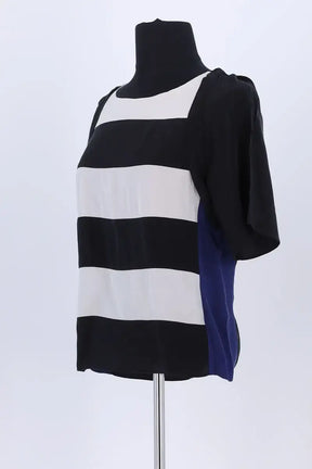 Blouse Sandro Noir en Soie