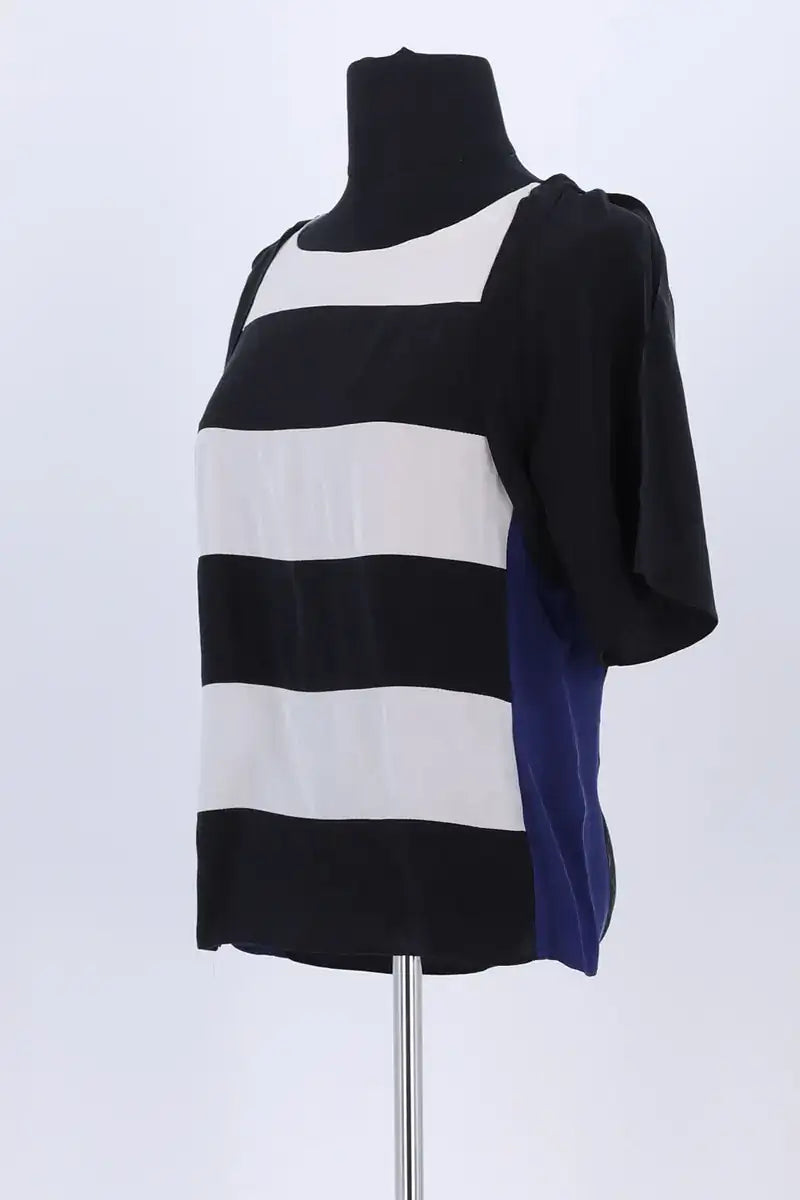 Blouse Sandro Noir en Soie