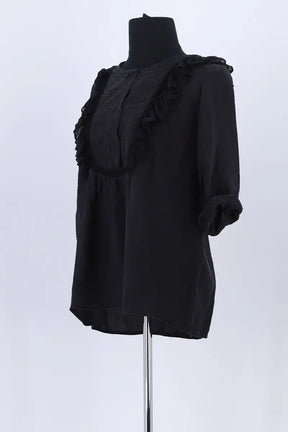 Blouse Sandro Noir en Synthétique