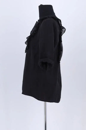 Blouse Sandro Noir en Synthétique