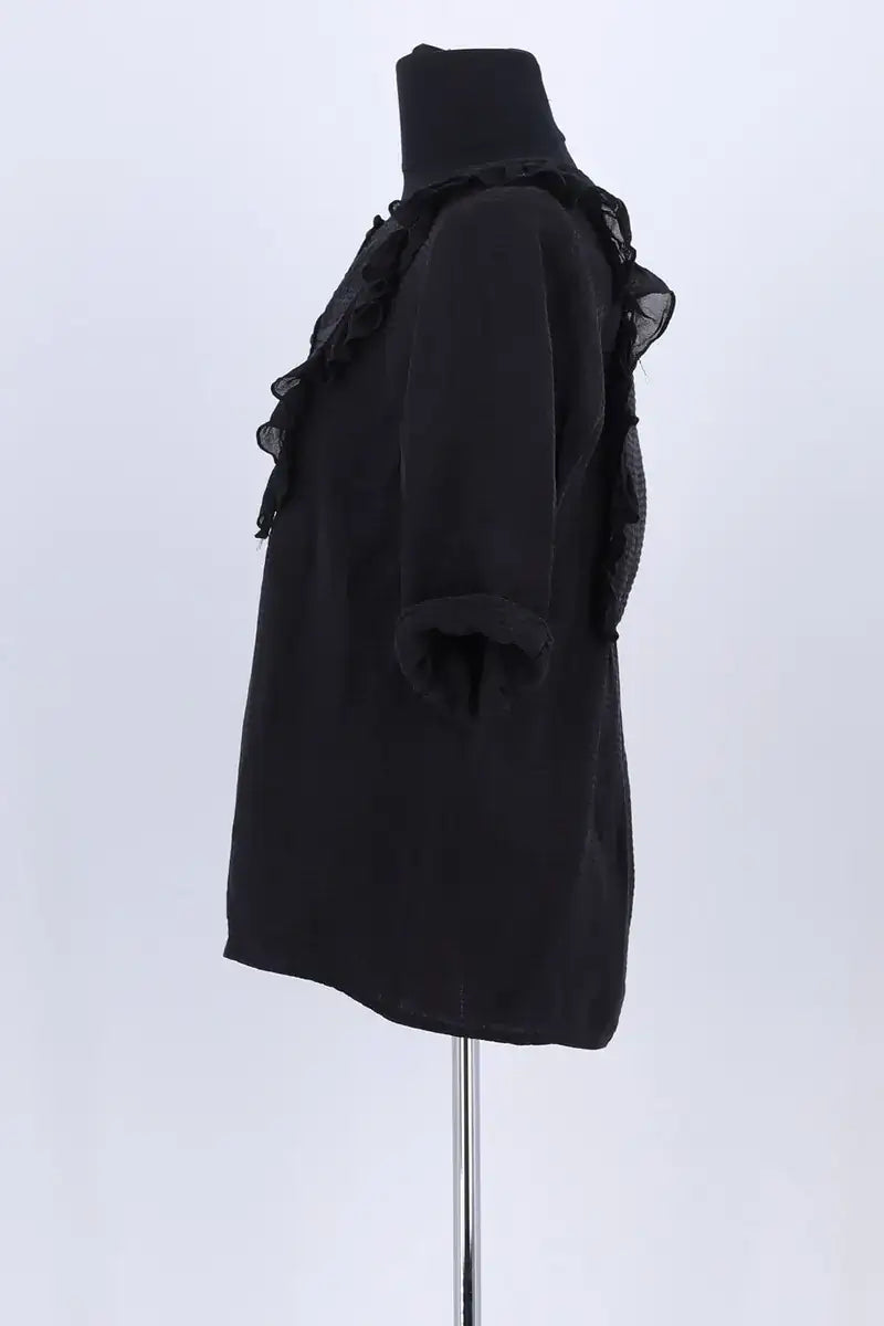 Blouse Sandro Noir en Synthétique