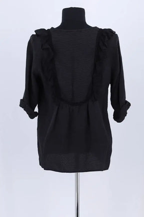 Blouse Sandro Noir en Synthétique