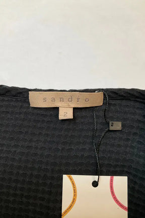 Blouse Sandro Noir en Synthétique