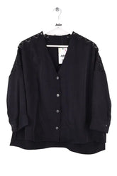 Blouse Sandro Noir en Viscose, taille M - Seconde Main