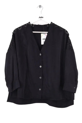 Blouse Sandro Noir en Viscose, taille M - Seconde Main
