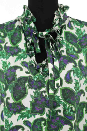 Blouse Sandro Vert en Soie