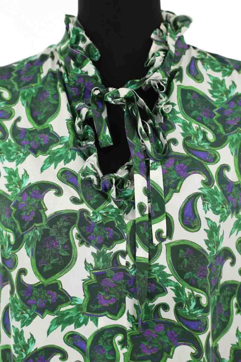 Blouse Sandro Vert en Soie