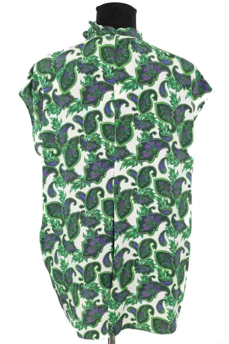 Blouse Sandro Vert en Soie