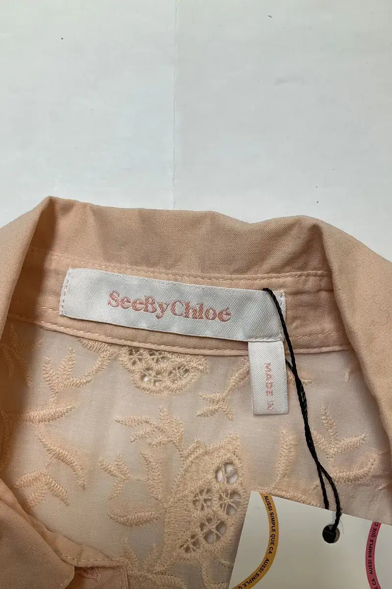 Blouse See By Chloé Rose en Coton