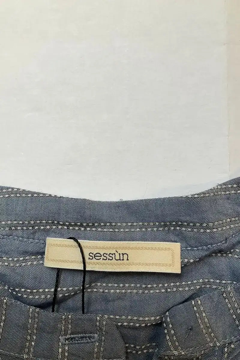 Blouse Sessun Bleu en Synthétique