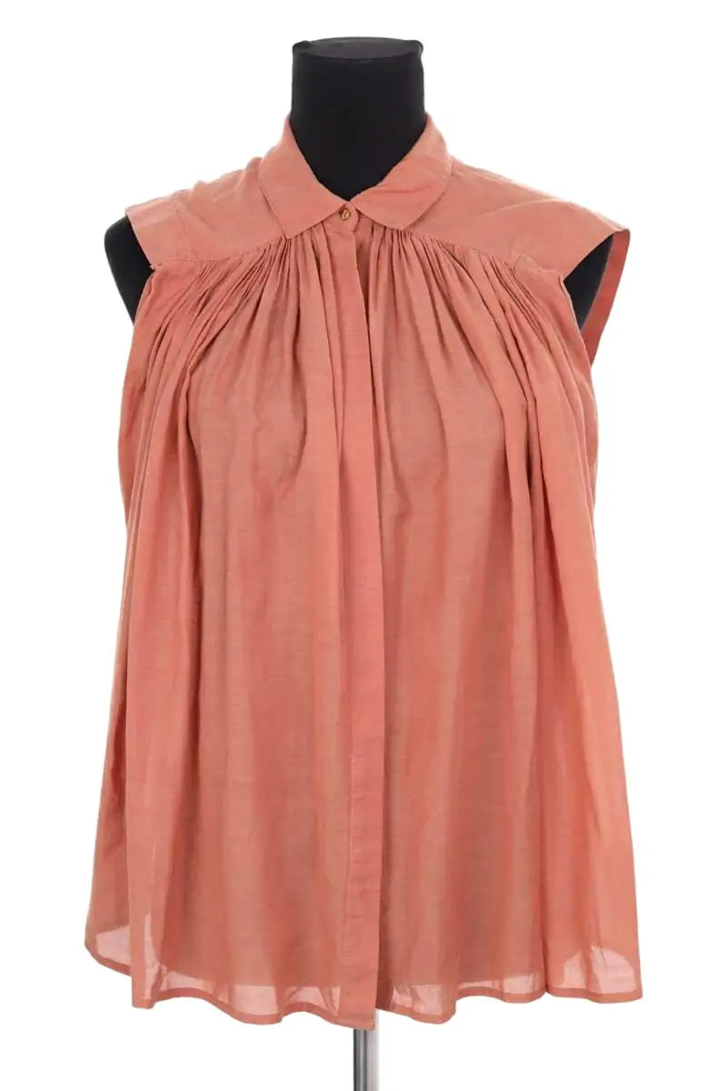 Blouse Sessun Camel en Coton, taille M - Seconde Main