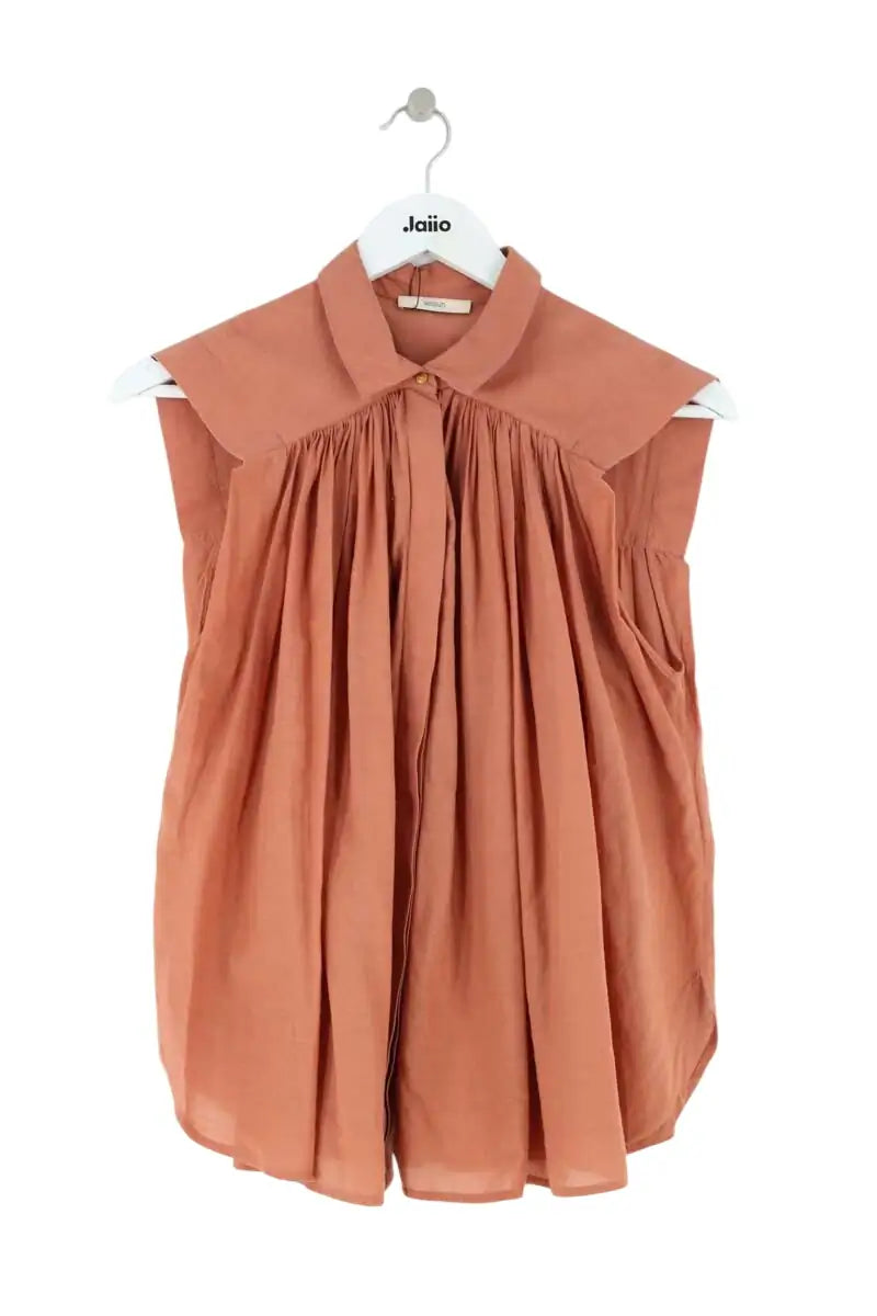 Blouse Sessun Cracut Camel en Coton, taille M - Seconde Main
