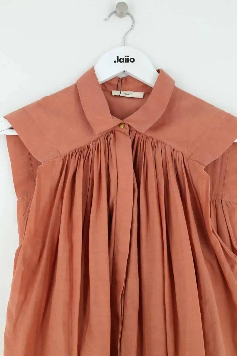 Blouse Sessun Cracut Camel en Coton