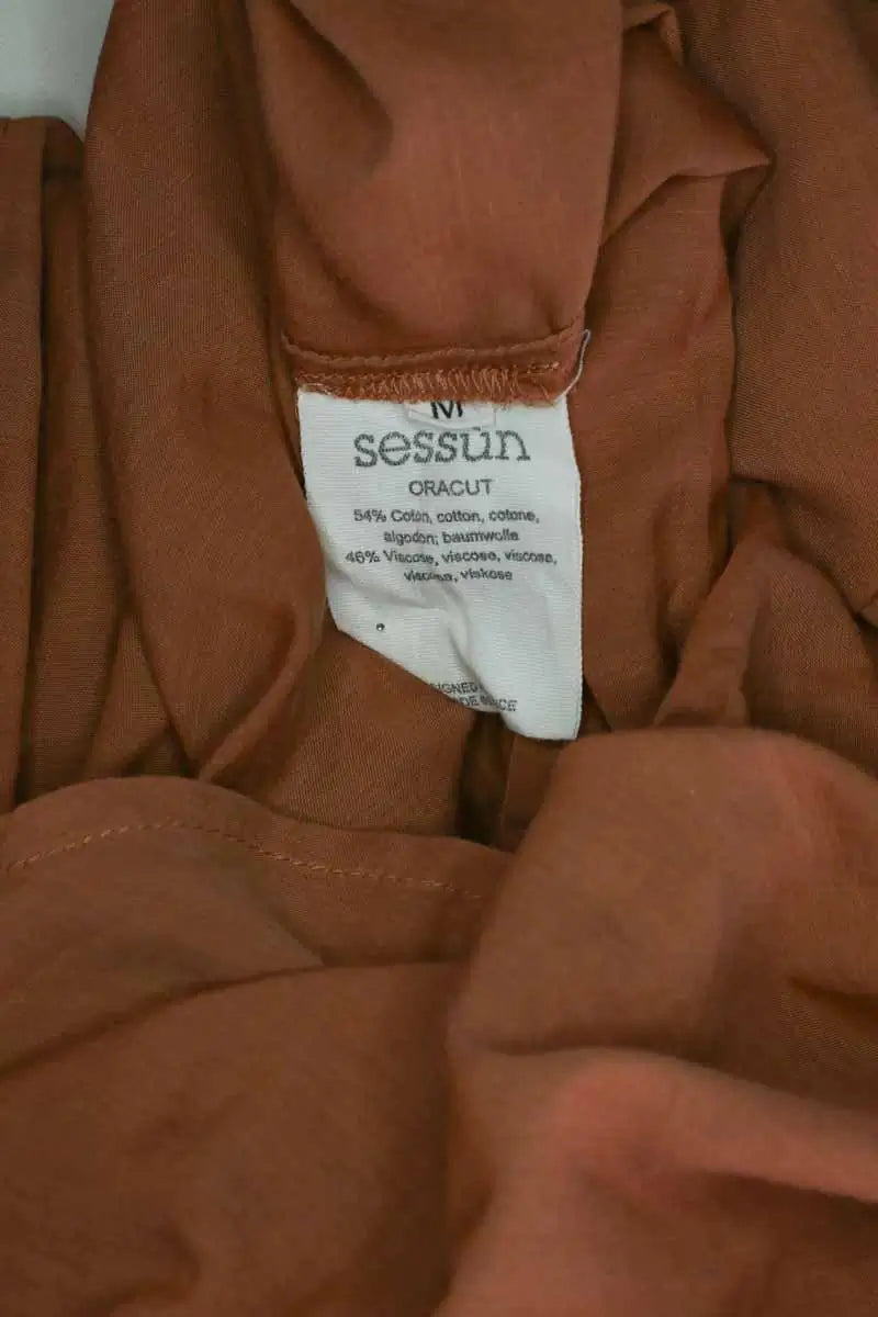 Blouse Sessun Cracut Camel en Coton