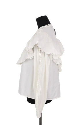 Blouse Sézane Amarine Blanc en Coton
