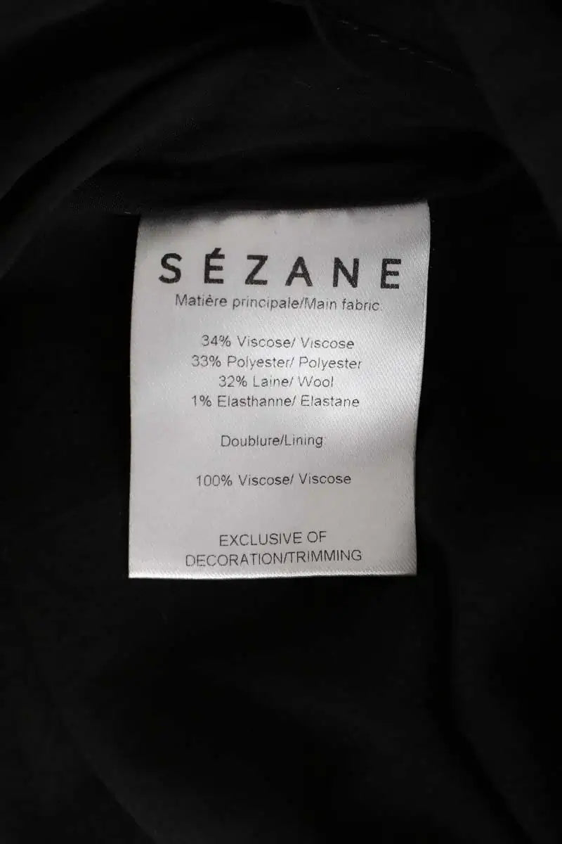 Blouse Sézane Anthracite en Viscose