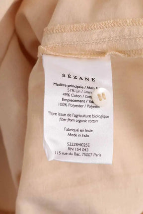 Blouse Sézane Beige en Coton