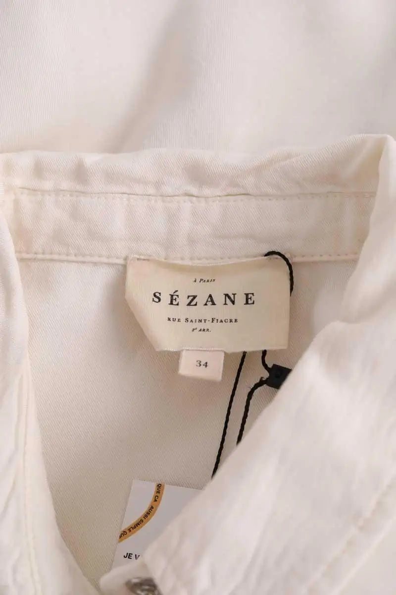 Blouse Sézane Beige en Viscose