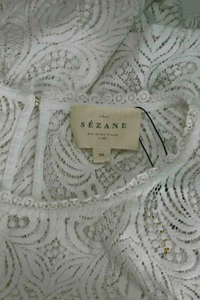 Blouse Sézane Blanc en Coton