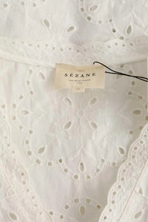 Blouse Sézane Blanc en Coton